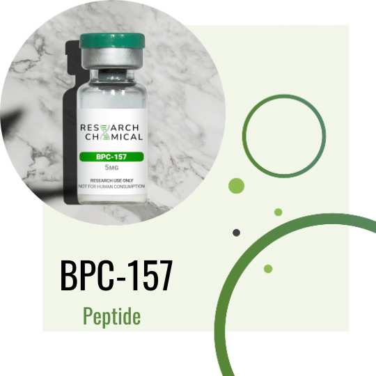 BPC 157 with dots and circles